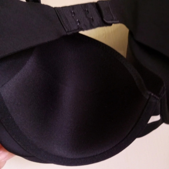 Warners no side effects padded black bra women's size 34 B - Picture 8 of 8
